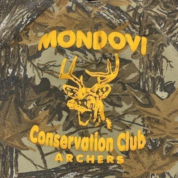 Vintage Spencers Camo Mondovi Conservation Club Archers Short Sleeve Shirt - Picture 5 of 5